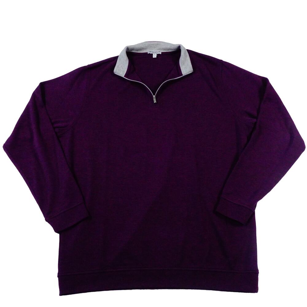 Men's Quarter-Zip Sweater - Purple